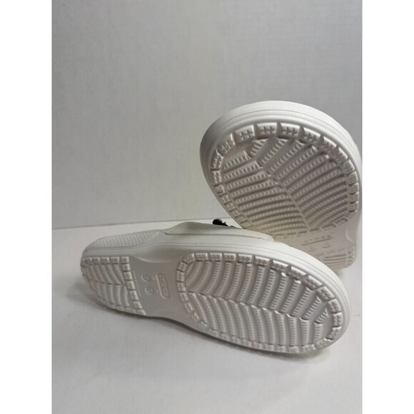 .8019 Crocs Classic Slip On Sandals White US-8 Mens - Picture 4 of 5